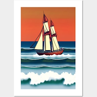 Sailing ship Posters and Art